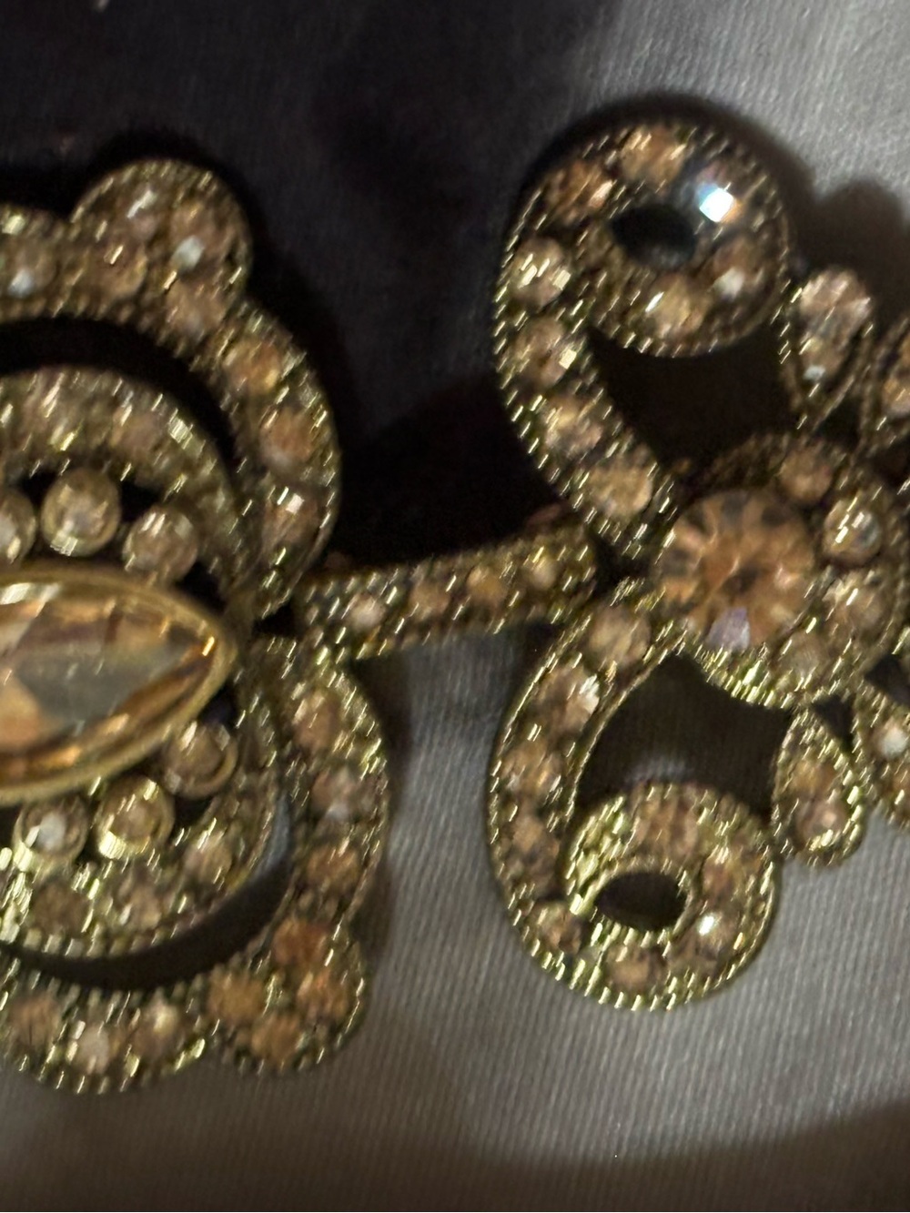 Intricate Deco or Chinoiserie Drop Earrings